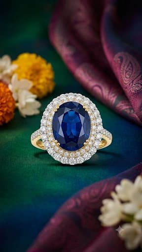 Royal Blue AD Stone Ring