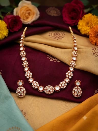Elegant Floral Choker Set