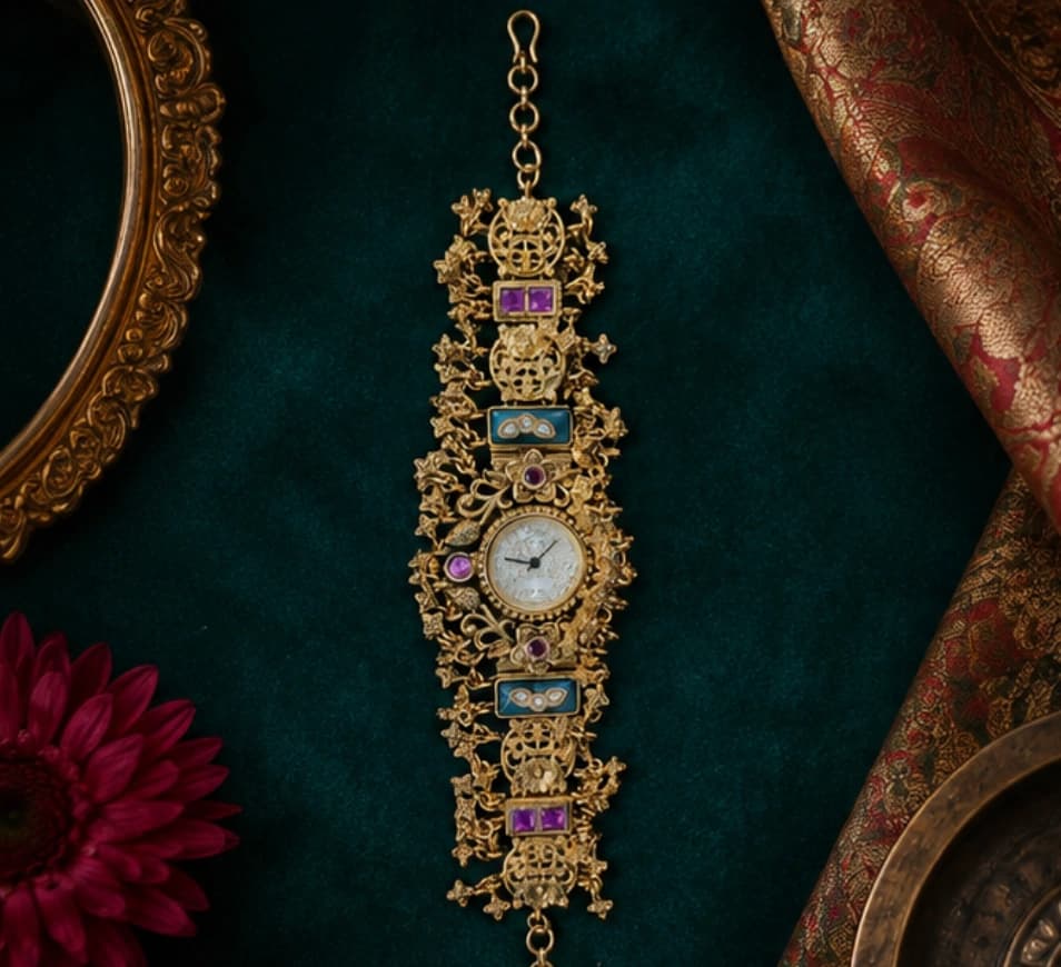 Premium Kundan Designer Watch Bracelet