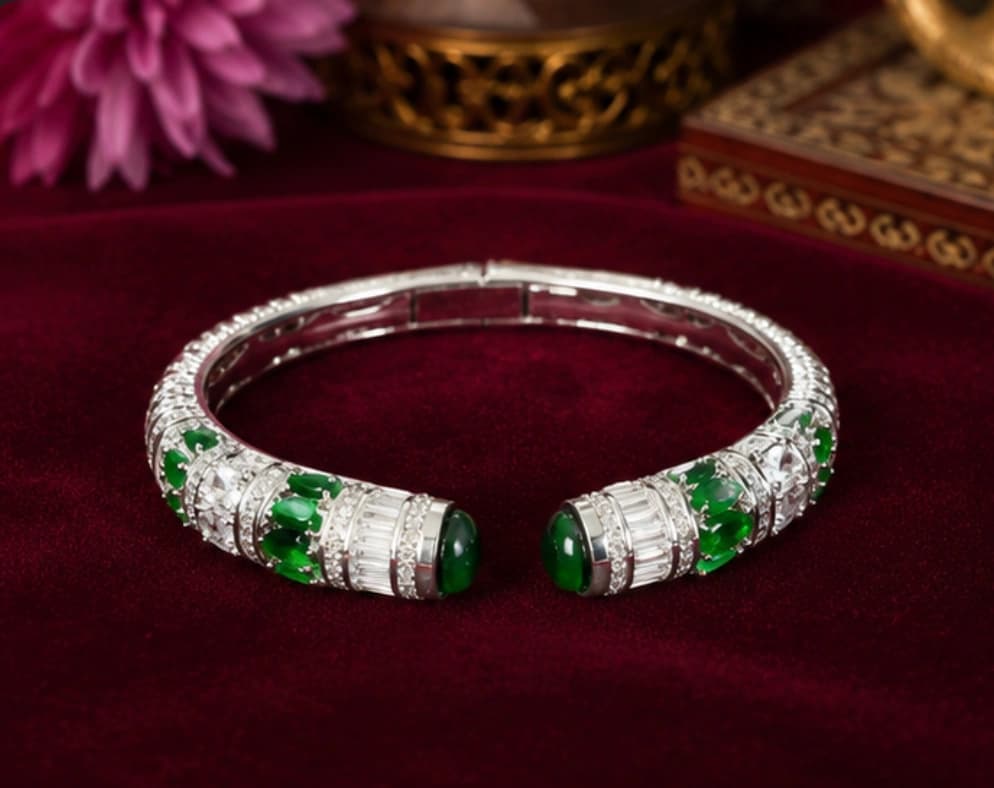 Premium Green Stone AD Bracelet