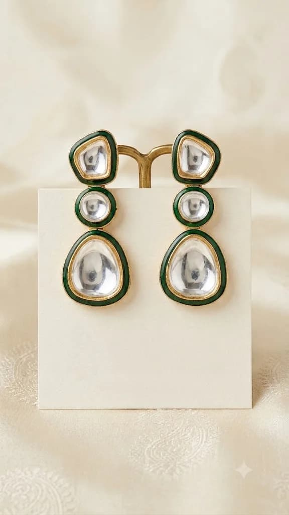Elegant Kundan Statement Earrings