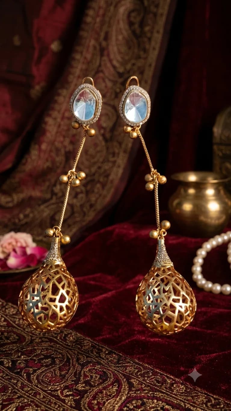 Elegant Long Drop Earrings